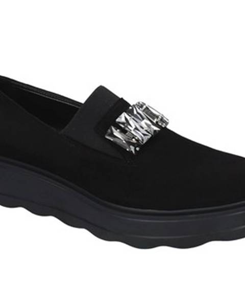 Čierne mokasíny Grace Shoes