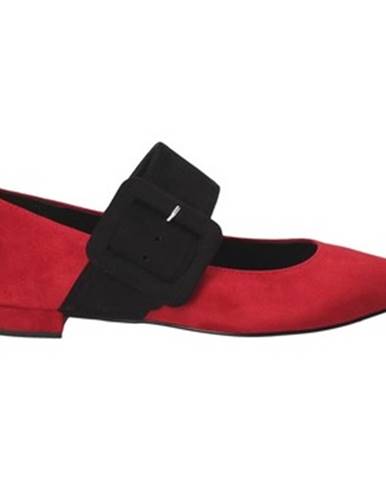 Červené balerínky Grace Shoes