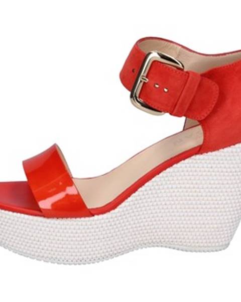 Červené sandále Hogan