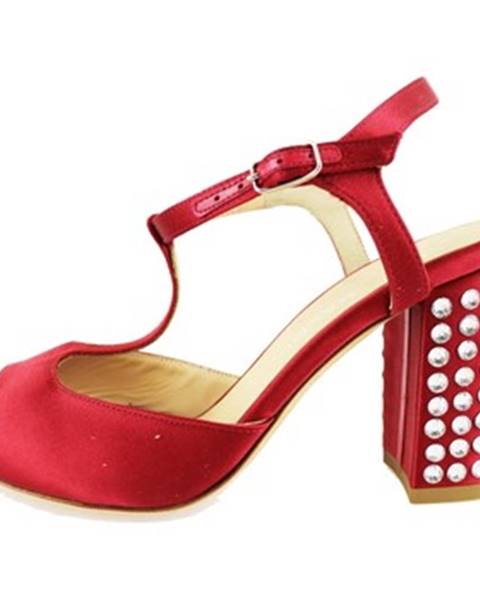 Červené sandále Lella Baldi