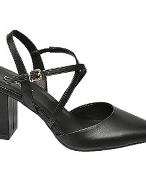 Čierne sandále Catwalk