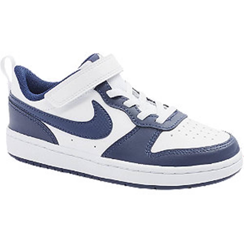 Nike Bielo-modré tenisky na suchý zips Nike Court Borough Low