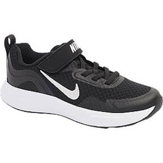 Čierne tenisky na suchý zips Nike Wear All Day
