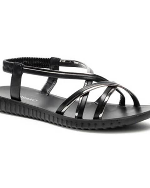 Čierne sandále Bassano