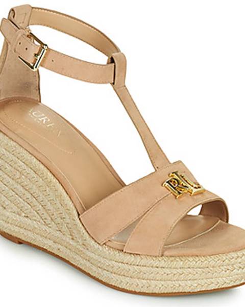 Béžové sandále Lauren Ralph Lauren