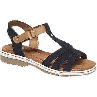 Modro-hnedé komfortné sandále Easy Street