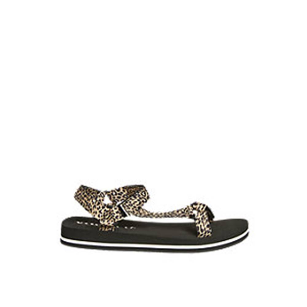 Vero Moda Hnedé sandále so zvieracím vzorom Vero Moda