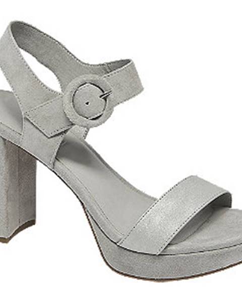 Sivé sandále 5th Avenue