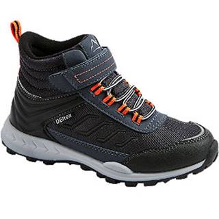 Modro-čierna členková obuv na suchý zips s TEX membránou