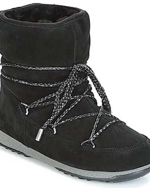 Čierne topánky Moon Boot