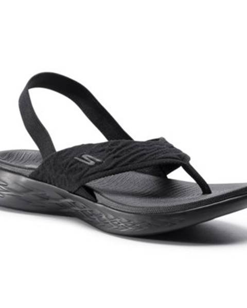 Čierne sandále Skechers